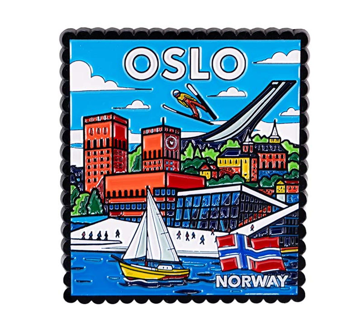 Magnet Oslo, black