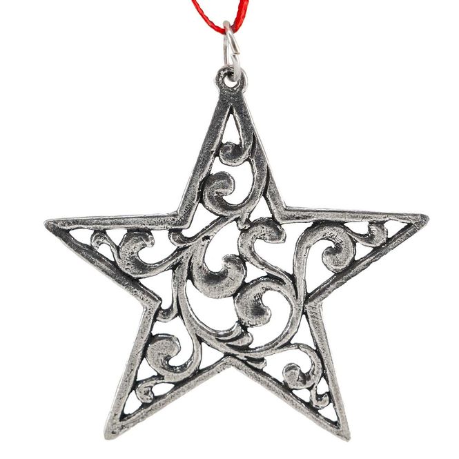 Main Image Ornament, Rosemaling Star Tinn-Per