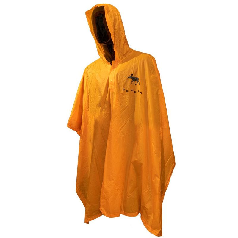 Rain poncho with Moose, orange, Jopo