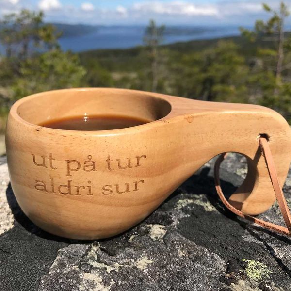 Main Image Large hiking cup with leather strap, 