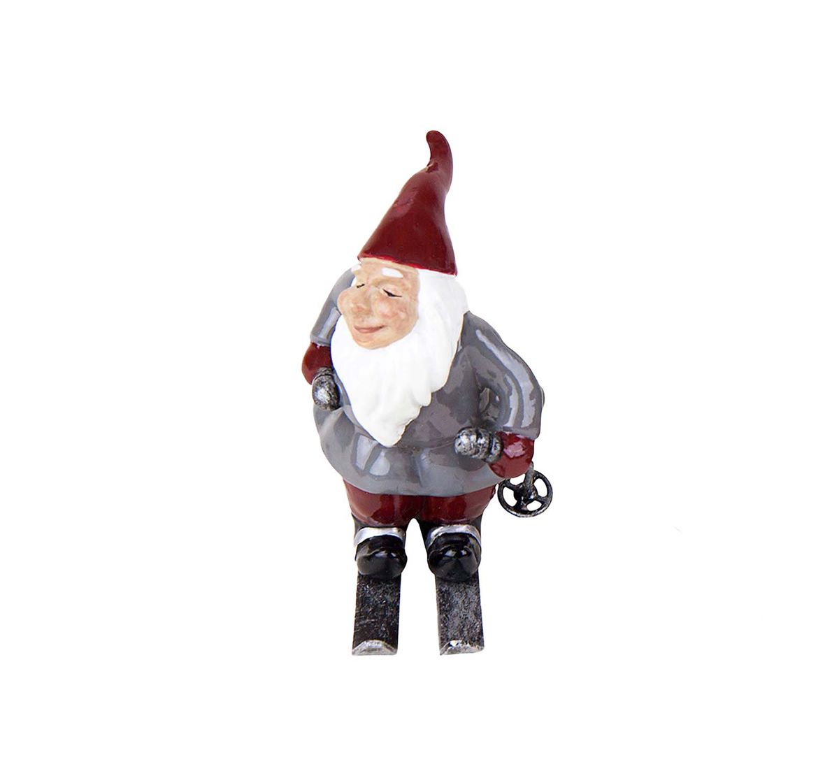 Santas skiing downhill, 8 pcs, Harvesttime