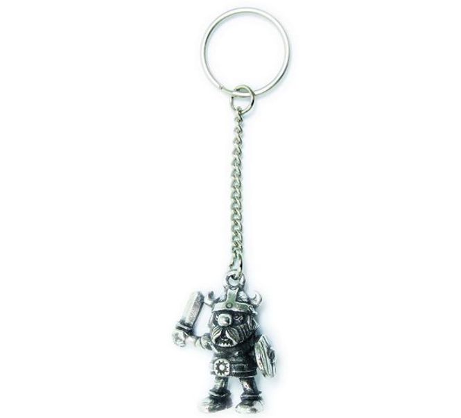 Main Image Key Chain, Viking with shield Tinn-Per