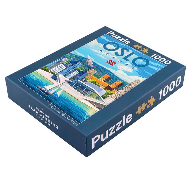 Main Image Puzzle, Oslo, retro, 1000 pieces