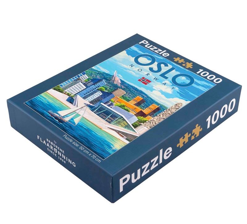 Puzzle, Oslo, retro, 1000 pieces