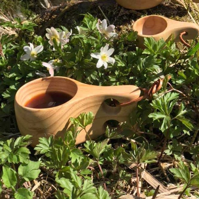 Main Image Hiking cup with leather strap, Norge and moose