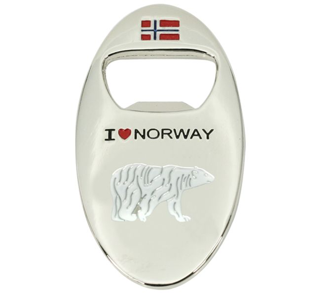 Main Image Metal magnet, bottle opener, Polar Bear