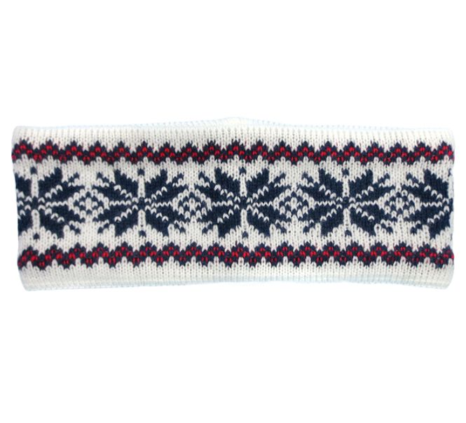 Main Image Knitted headband with star pattern