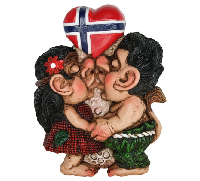 Main Image Magnet, kissing troll couple