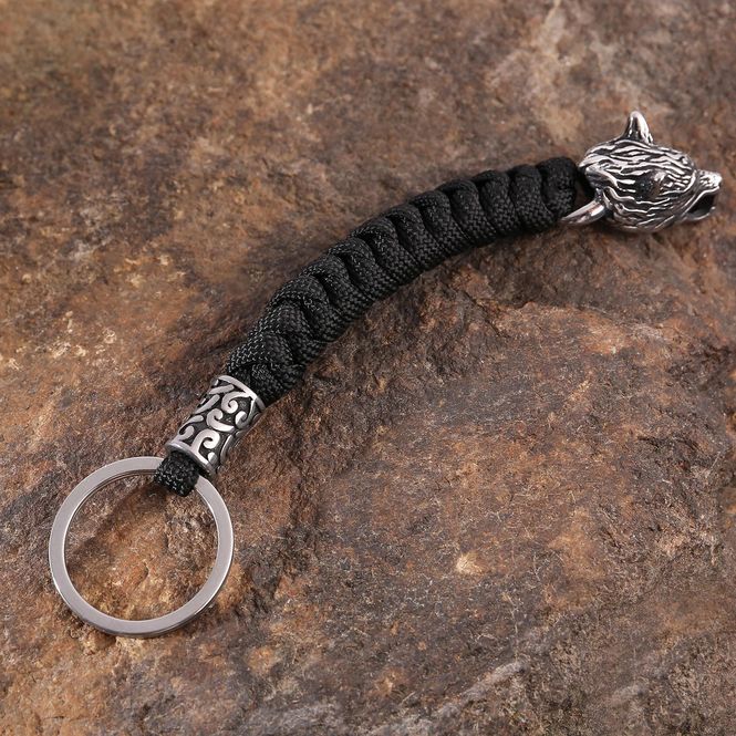 Main Image Viking key chain, Fenrir wolf