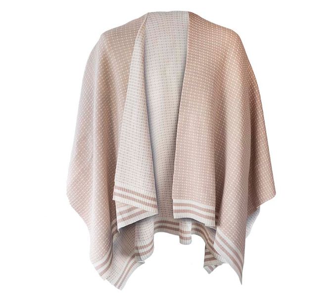 Main Image Poncho, Islender, sand/white