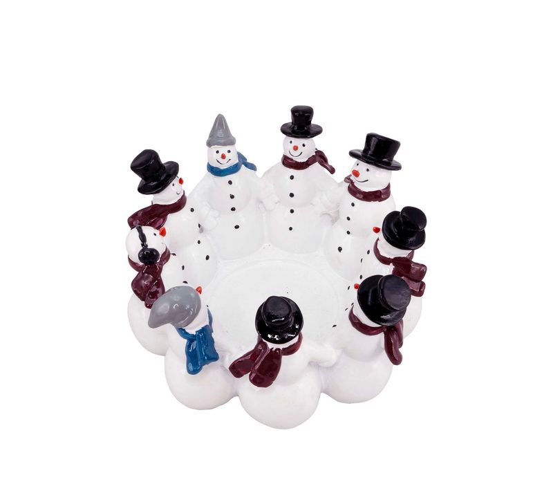 Snowmen in a circle, 10 cm, Harvesttime