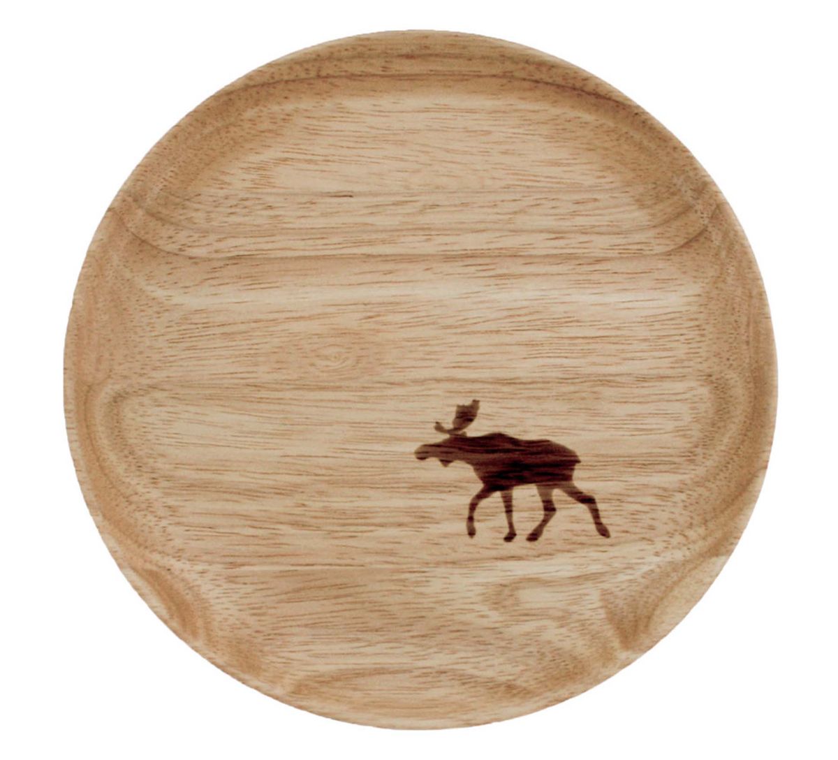 Wooden plate with Moose