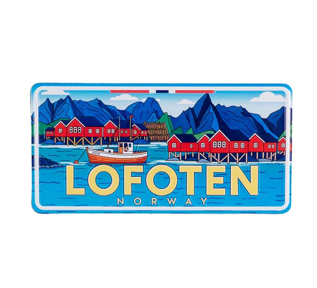 Magnet, license plate, Lofoten