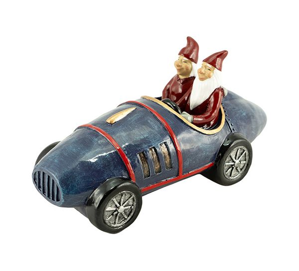 Main Image Santas driving a vintage car, Harvesttime