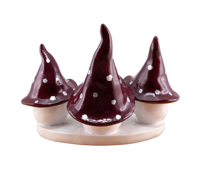 Main Image Red/white santas with tealight holder, ...