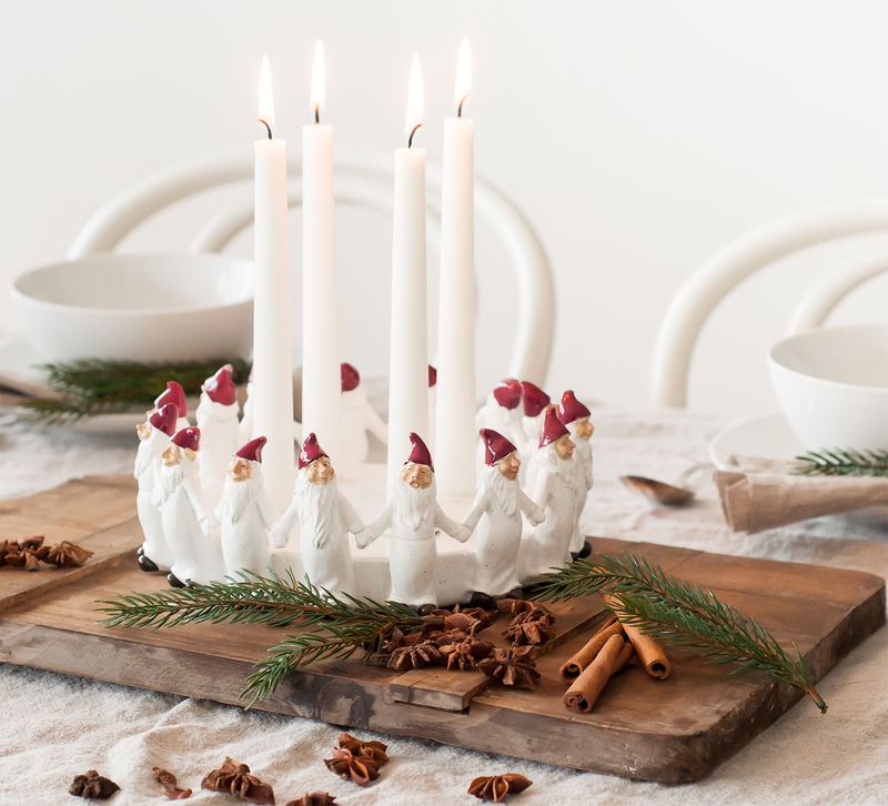 Advent candle stick, white, Harvesttime