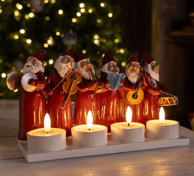 Main Image Santa orchestra with tealight holder, Harvesttime
