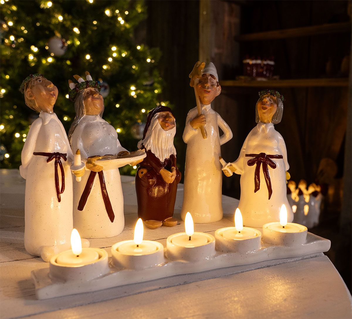 Lucia set with tealight holder, Harvesttime