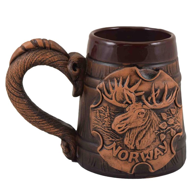 Mug 0,7L, handmade ceramics, Moose
