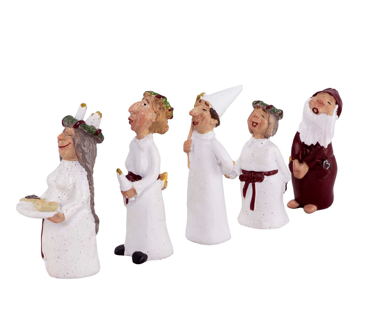 Lucia figurines, 5 pcs, Harvesttime
