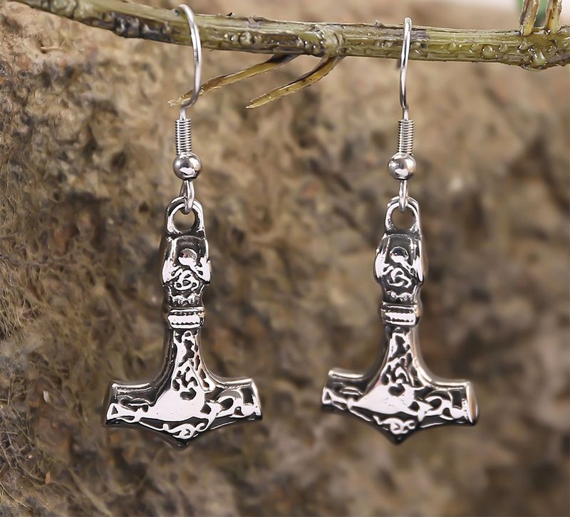 Earrings, Thor's hammer