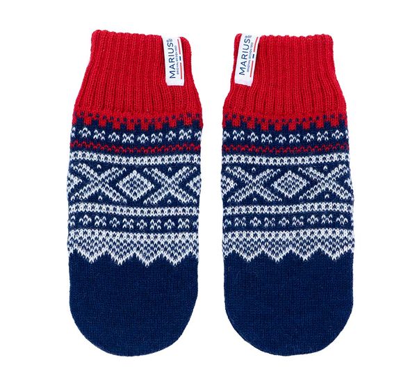 Main Image Woollen mittens, MARIUS® pattern, blue