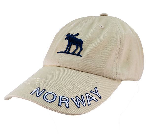 Main Image Caps khaki with moose and Norway