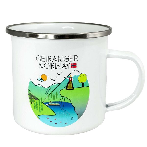 Main Image Enamel mug, Geiranger