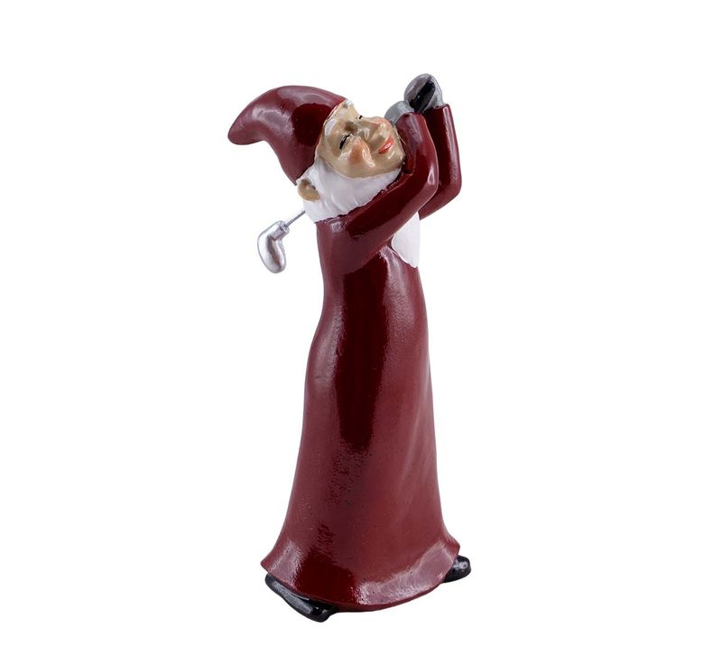 Golfer, santa swinging, Harvesttime