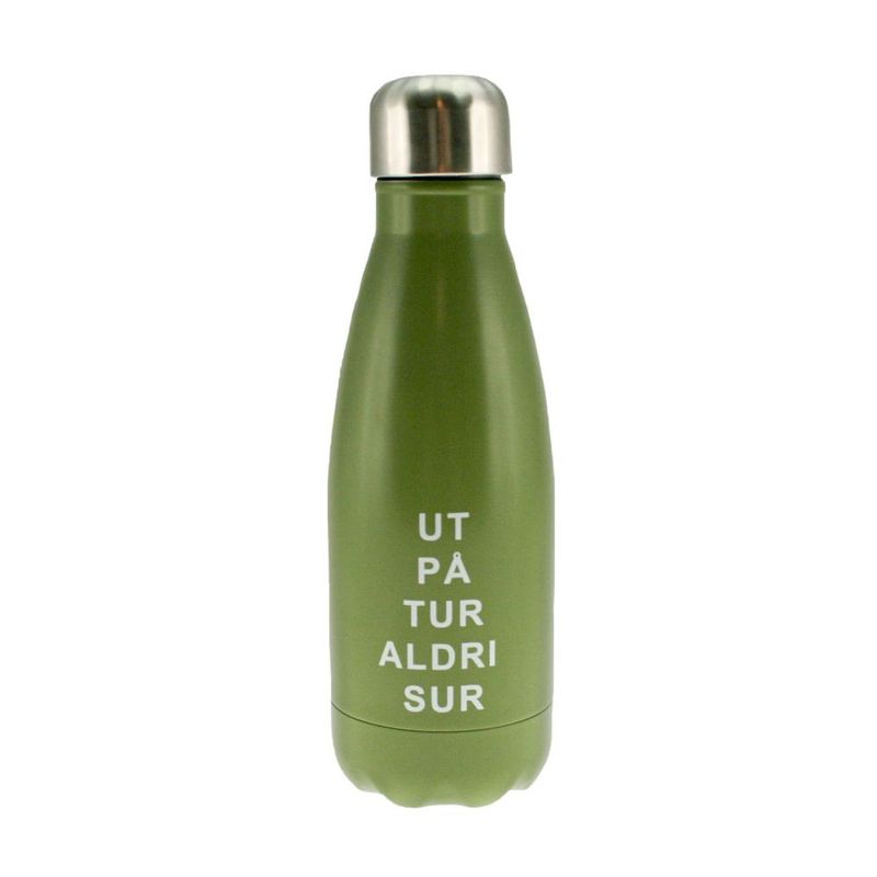 Vacuum flask, green, small, Ut på Tur Aldri Sur
