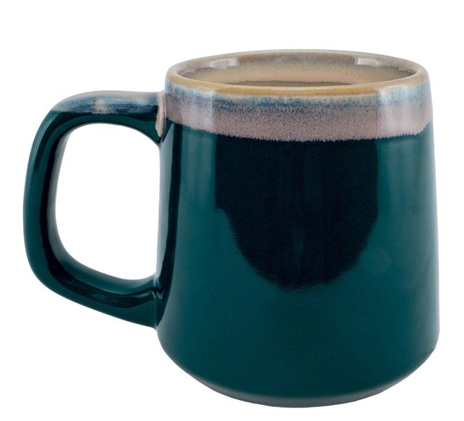 Main Image Ceramic mug with Thor's hammer, petrol