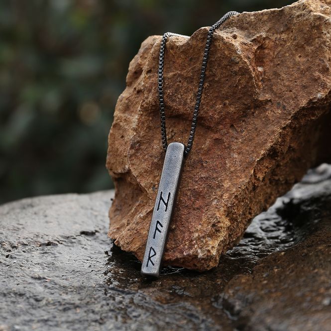 Main Image Viking necklace, Runes
