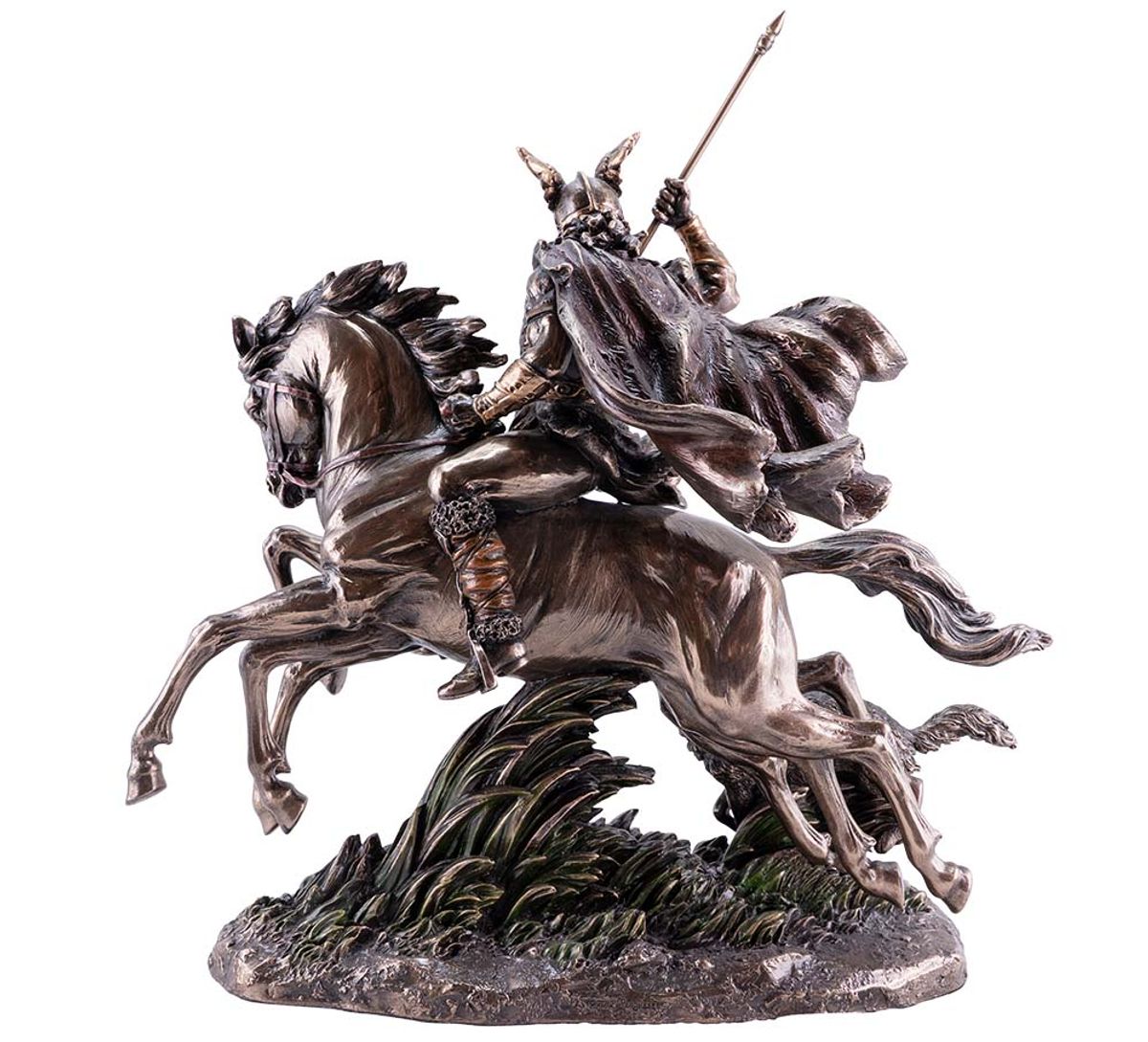 Norse God, Odin riding on Sleipnir